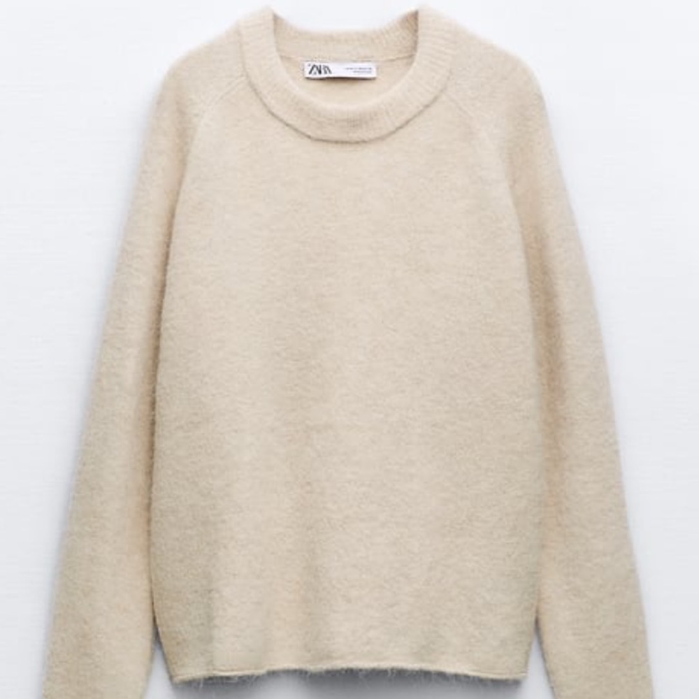 ALPACA AND WOOL BLEND KNIT SWEATER